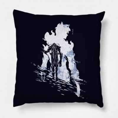 Sung Jin Woo Arrival Text Solo Leveling Throw Pillow Official onepiece Merch