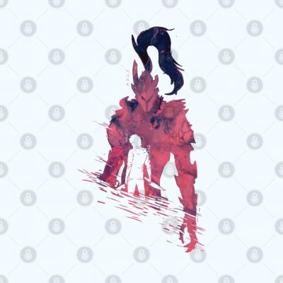 Blood Red Igris Solo Leveling Throw Pillow Official onepiece Merch