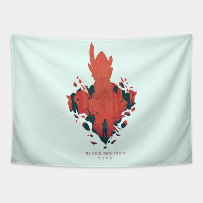 Blood Red Igris First Encounter Solo Leveling Tapestry Official onepiece Merch