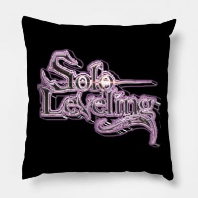 Solo Leveling Text Throw Pillow Official onepiece Merch