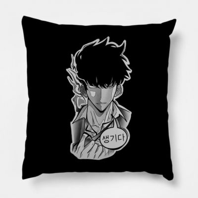 Solo Leveling Throw Pillow Official onepiece Merch