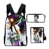 Harajuku Novelty Solo Leveling Anime 3pcs Set Backpack 3D Print School Student Bookbag Laptop Daypack Shoulder 3 - Solo Leveling Merch