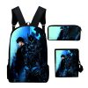 Harajuku Novelty Solo Leveling Anime 3pcs Set Backpack 3D Print School Student Bookbag Laptop Daypack Shoulder 4 - Solo Leveling Merch