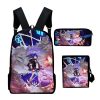 Harajuku Novelty Solo Leveling Anime 3pcs Set Backpack 3D Print School Student Bookbag Laptop Daypack Shoulder 5 - Solo Leveling Merch