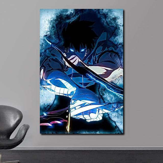 Korean Popular Cartoon Solo Leveling Poster Canvas Printing Painting Boys Room Wall Art Home Decoration Painting.jpg 640x640 4 - Solo Leveling Merch