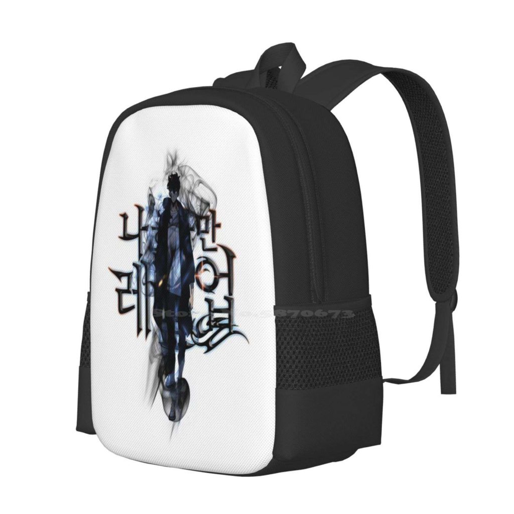 Sung Jin Woo Solo Leveling Bag Backpack For Men Women Girls Teenage Solo Leveling Logo Sung 1 - Solo Leveling Merch