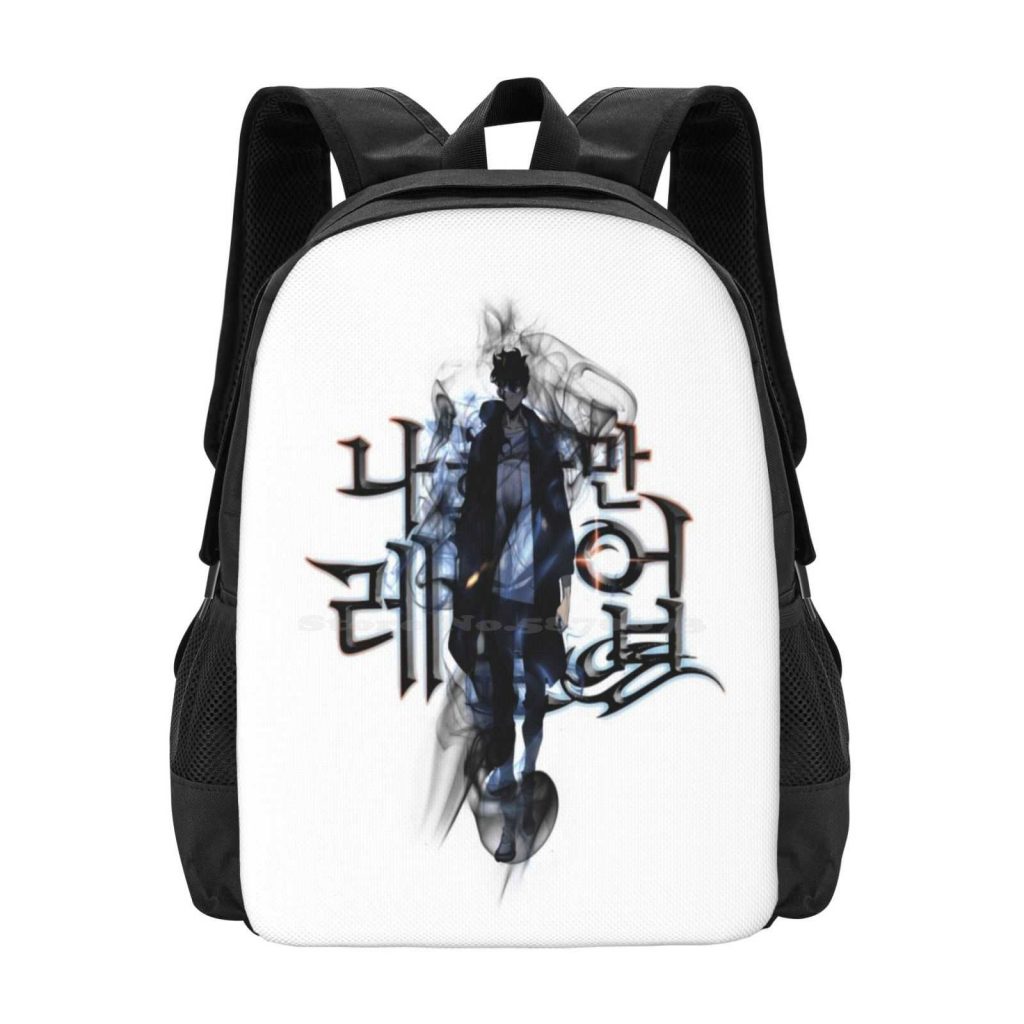 Sung Jin Woo Solo Leveling Bag Backpack For Men Women Girls Teenage Solo Leveling Logo Sung - Solo Leveling Merch