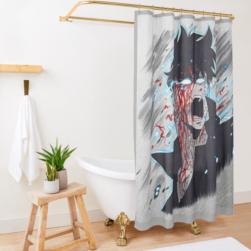 Solo Leveling - Sung Jin Woo Shower Curtain Official Solo Leveling Merch