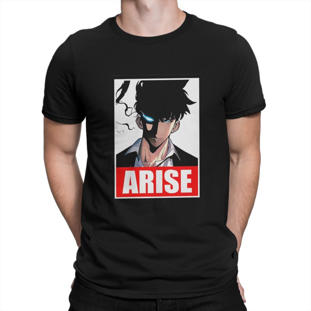 Men s Shadow Army Arise T Shirt Solo Leveling Anime Clothes Novelty Short Sleeve Round Collar - Solo Leveling Merch